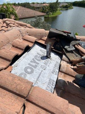 Led Boot Tile Roof Leak and Replacement