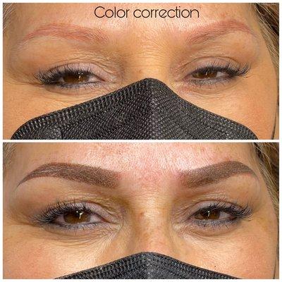 color correction brows