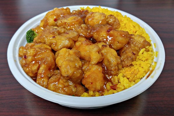 C19 - General Tso's Chicken (lunch portion).