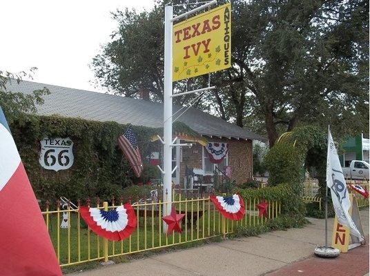 Texas Ivy is housed in one of the original homes built in the Historic San Jacinto Heights neighborhood.