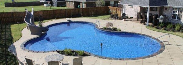 Example of a pool we were able to build for a client