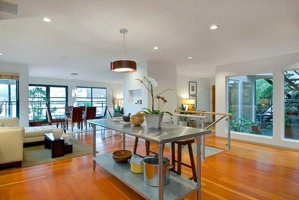 Kitchen of a whole house renovation of a San Francisco home.