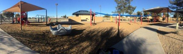 Playground with a zip line!