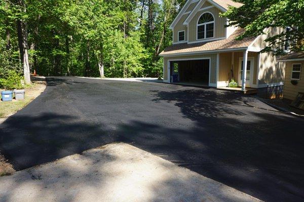 Campobello SC new Driveway. Driveway was stone and dirt. Removed the bad stone and dirt and replaced with crush and run compa...