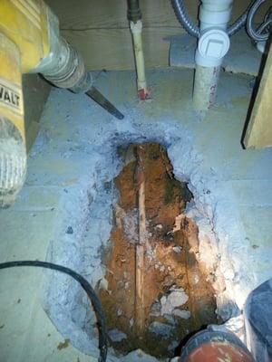 Under-Slab leaks repaired