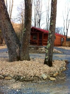 Beautiful day here at Cabin 1, on Clover Run Creek, St. George, WV!