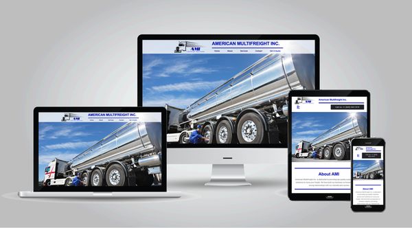 when americanmultifreight.com started their new business we created their first site !