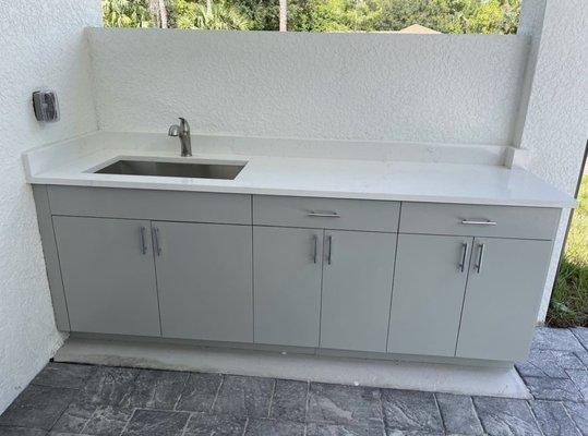 Outdoor plastic custom cabinet