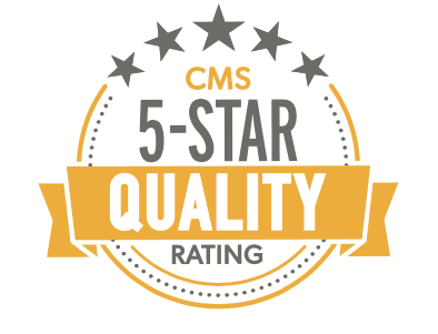 Riverwalk is rated 5-Stars by Medicare for Care Quality Measures