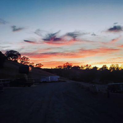 Sunset at the barn