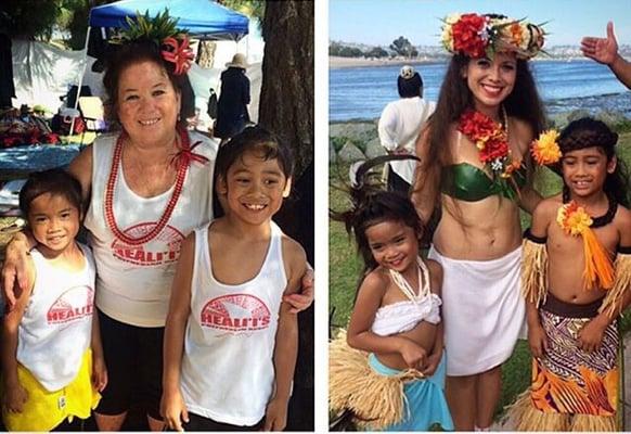 Here are some pics of my kids, Miles and Mia with their Halau, Healiis Polynesian Revue