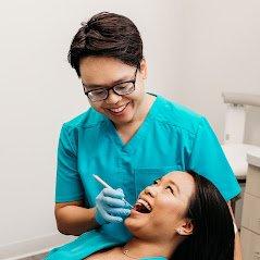 Dr. Phu Vuong with a patient at Simply Smiles TX