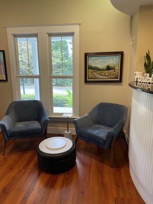 Our nice waiting room chairs