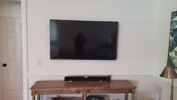 TV mount with concealed wires