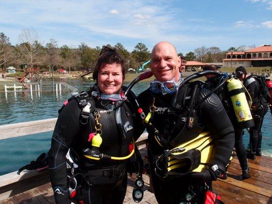 Training dives in Vortex Springs