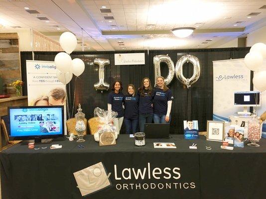 Staff members attending the Southern Kentucky Bridal Expo for Brides wanting Invisalign treatment!