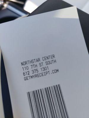 To get your receipt, you have to go online