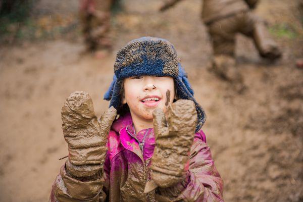 Outdoor time, fresh air, and playing in nature are important to the development of the child.