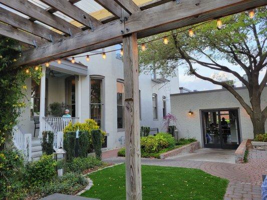 Back patio outdoor seating