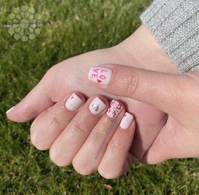 Valentine's Day nails by Alma