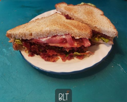 BLT on light toasted bread