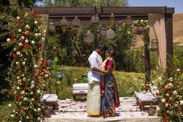 Bay Area Indian Wedding - Ceremony and Mandap Decor in Livermore