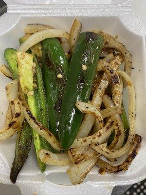 Side order grilled onions & jalapeño