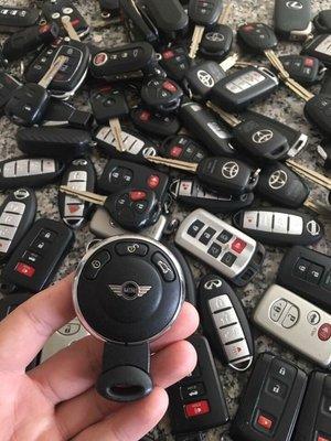 We cut and program car keys and remotes for Mini Coopers. Our professional locksmith technicians will get the job done.