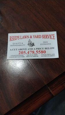 Reed's Yard and Lawn Service