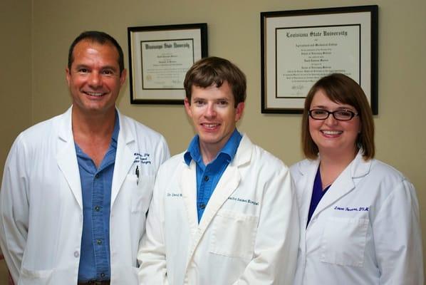 Dr. Mikelonis, Dr. Ferrara, and Dr. Moores