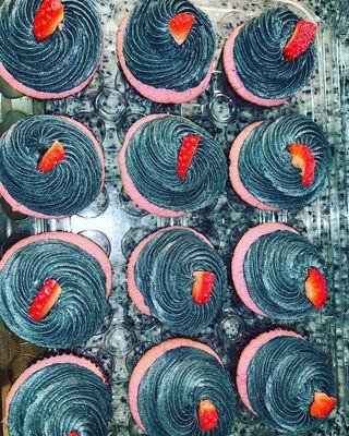 Strawberry Cupcakes with a Color theme