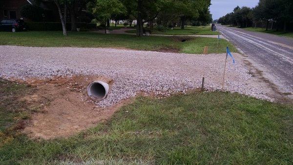 We offer culvert installations to increase the lifespan of your driveway