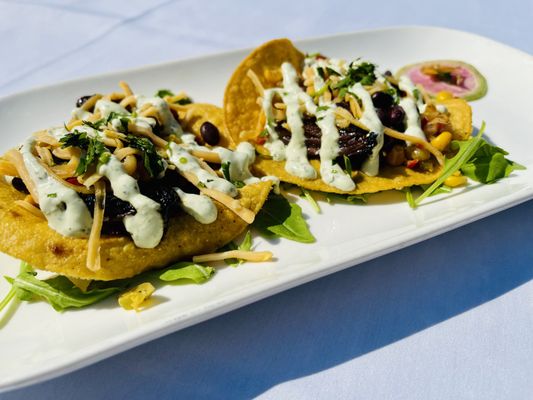 Skirt Steak Tostadas appetizer