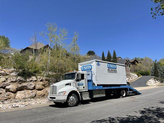 Our delivery truck and containers