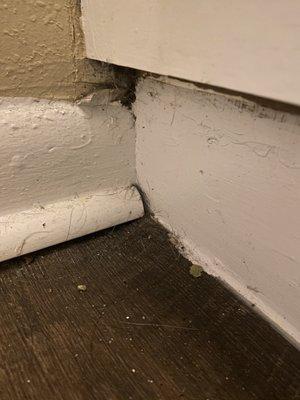 holes in the wall in the bathroom