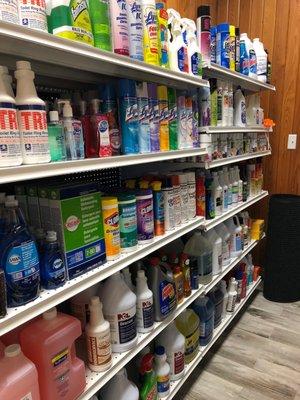 Our cleaning closet! Come browse!