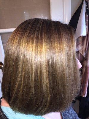 Organic color with highlights