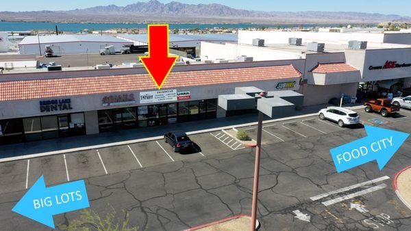 Our location in the Havasu North Shopping Center