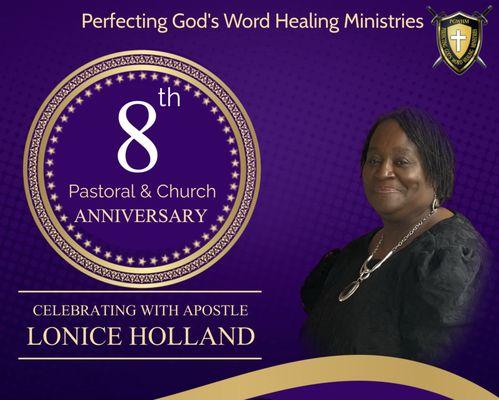 Pastoral and Church Anniversary Celebration 
 8 years