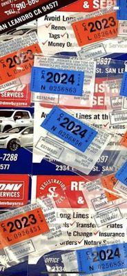 2023 and 2024 auto tags are in and in stock!