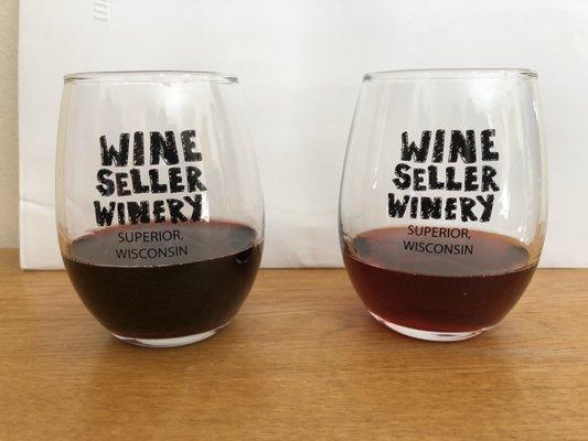 Our glasses can be purchased and offered in a glass of wine or 4 in a flight.