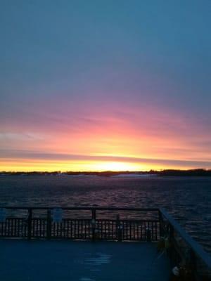 View from the Bristol Elks lodge. Some of the most beautiful sunsets are seen from this lodge.