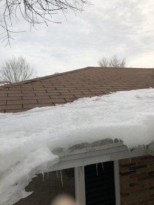 Ice dam (rear of home)