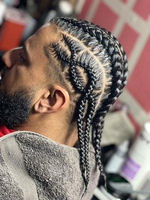 Cornrow braids design