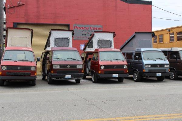 Some of our Vanagon Rentals