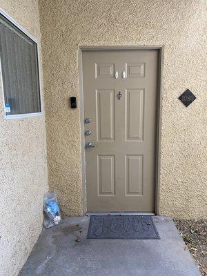 Neighbor put garage outside