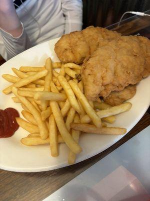 Chicken strips and fries