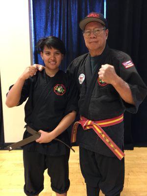 Nikki's brown belt testing