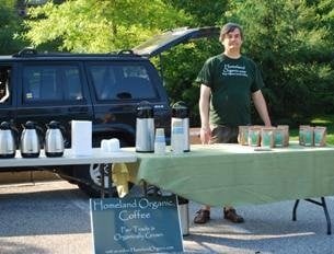 Homeland Organic Coffee at the Owings Mills Farmer's Market