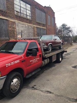 Flat bed towing